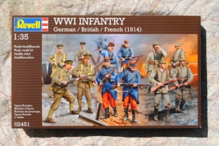 Revell 02451  WWI INFANTRY German / British / French 